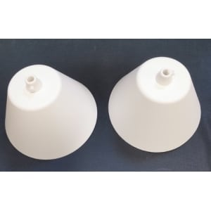 Kattokuppi johdolle, lukitusruuvilla, valkoinen, varastoerä 60 kpl